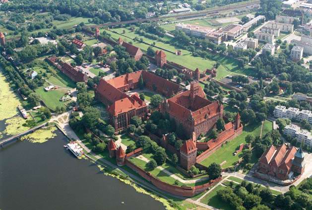 Malbork - Z lotu ptaka
