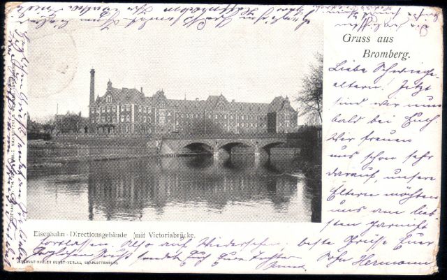Bromberg - Eisenbahn-Directionsgeb�ude 1903