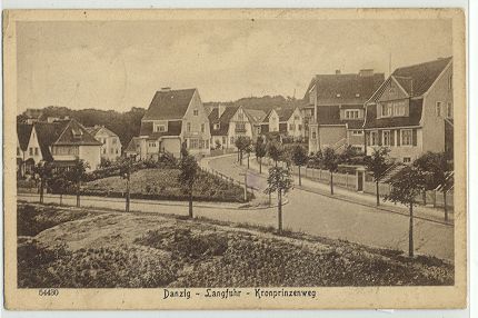 Danzig - Langfuhr - Kronprinzenweg