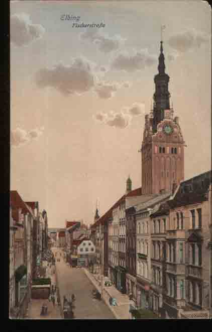 Elbing - Fischerstra�e um. 1910