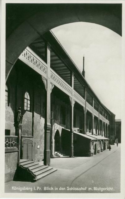 K�nigsberg - Blick in den Schlosshof mit Blutgericht 1932