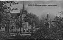Allenstein - Partie an der Kaiserstra�e mit Kaiser Wilhelm-Denkmal 1916